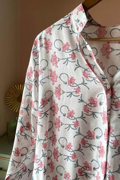 Floral Pink Muslin (Shirt only)