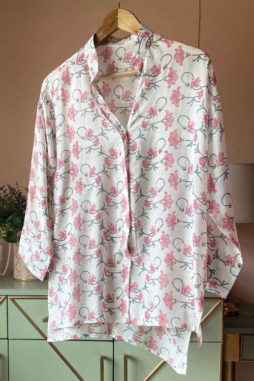 Floral Pink Muslin (Shirt only)