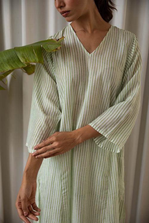 Green Striped Lounge Set