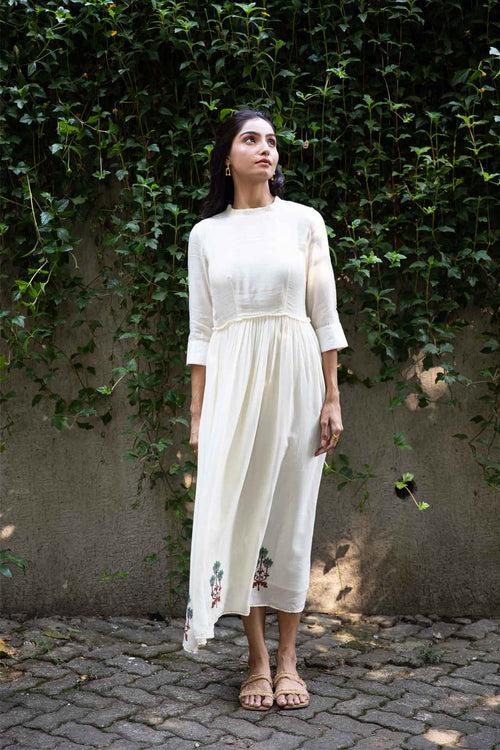 Off-white Moroccan Muslin Maxi