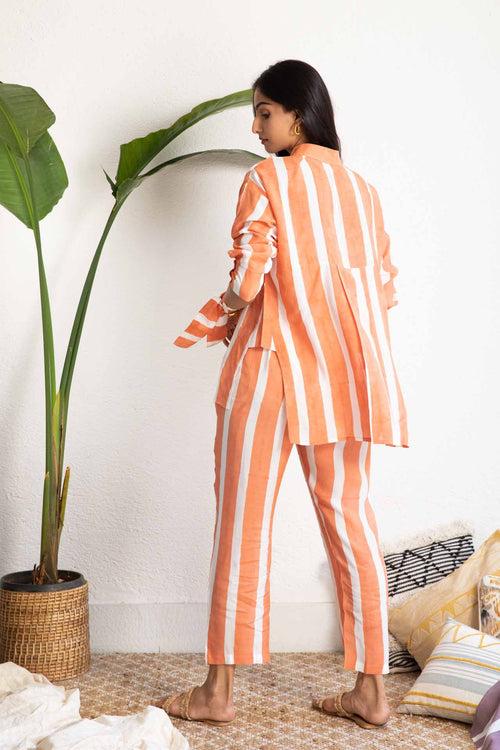 Orange Striped Muslin (Shirt only)