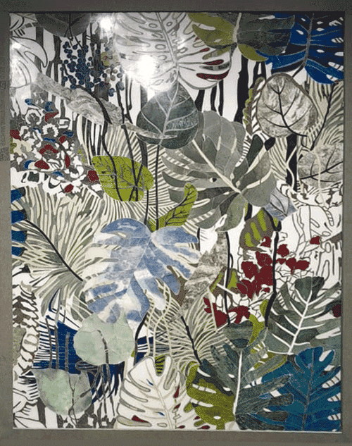 Nature's Tapestry in Marble Inlay by Fammo Khan