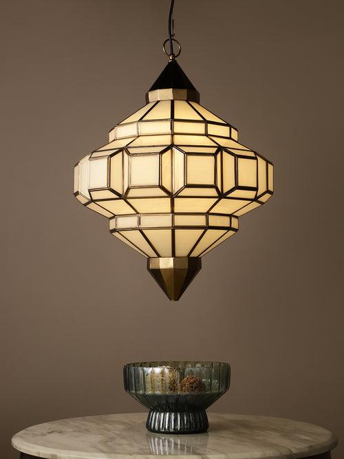 Cierra Metal Glass Gold Pendant Light