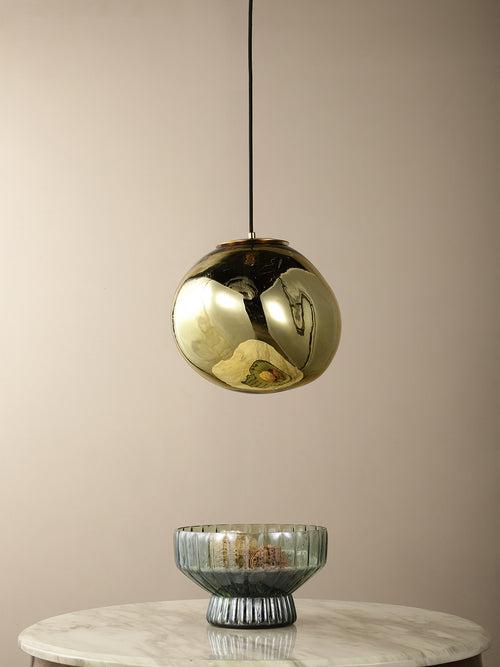 Cleon Gold Glass Pendant Light