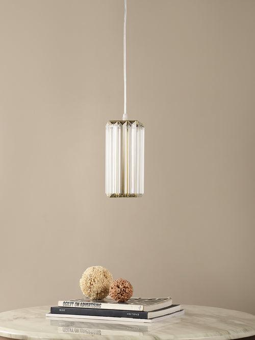 Cadwell Crystal Rods LED Pendant Light