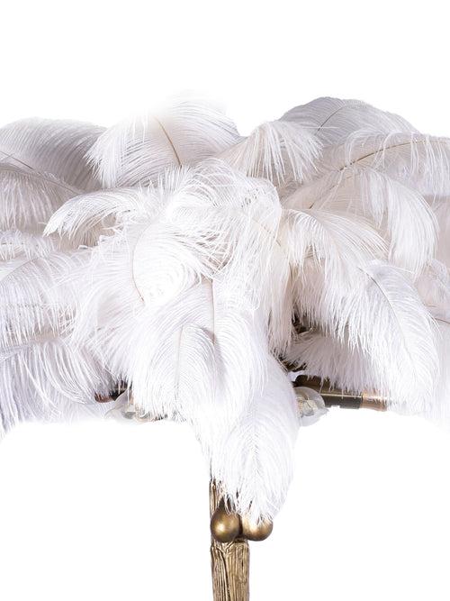 Feather White Floor Lamp