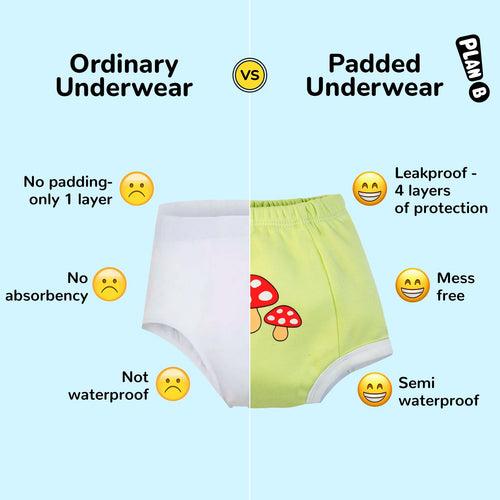 Padded Underwear for Potty Training - 4pack - Colour Pop