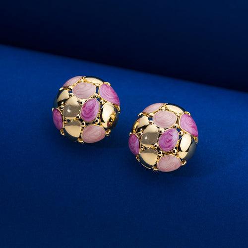 Cotton Candy Enamel Studs