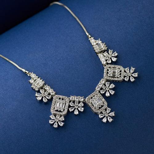 Crystal Flora Necklace Set