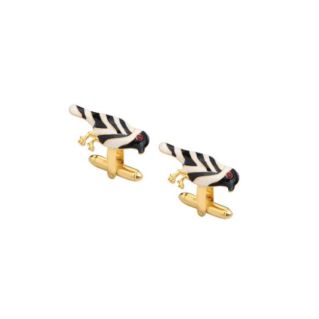 Sparrow Enamel Cufflinks