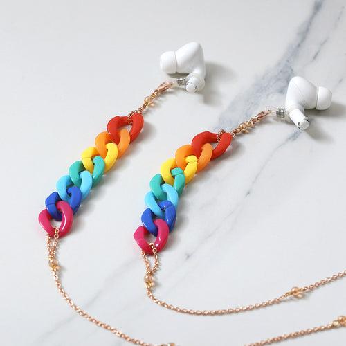 Crayon Multi Color Spectacles/Air Pods Chain