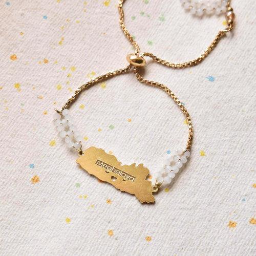 2 Sided Bracelet with State Charm