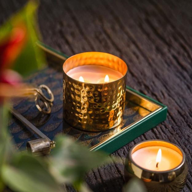 Gold 2-Wick Scented Candle