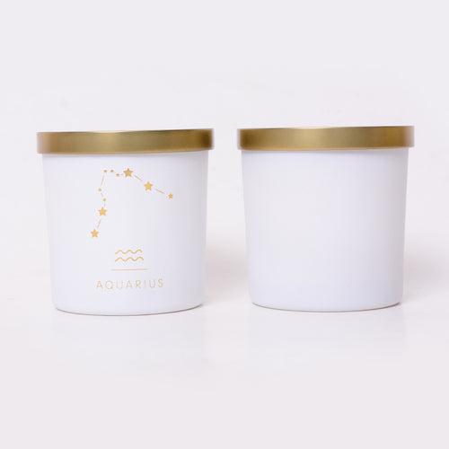 Aquarius Zodiac Candle - Set of 2