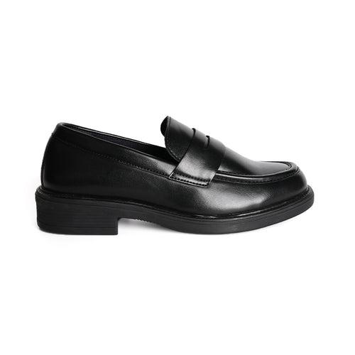 Monkstory Cosmopolitan Penny Loafers  - Black