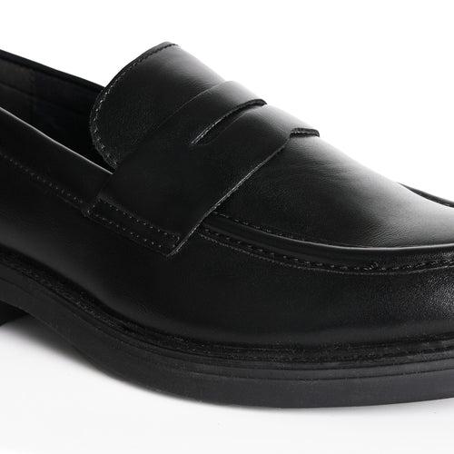 Monkstory Cosmopolitan Penny Loafers  - Black