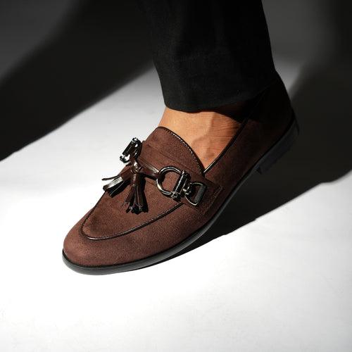 Monkstory Horse-bit Tasseled Slip-Ons - Brown