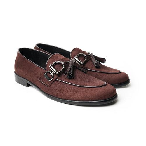 Monkstory Horse-bit Tasseled Slip-Ons - Brown