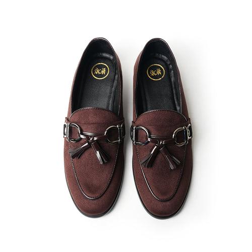 Monkstory Horse-bit Tasseled Slip-Ons - Brown