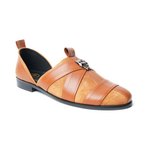 Monkstory Criss Cross Slip-On Sandal - Tan