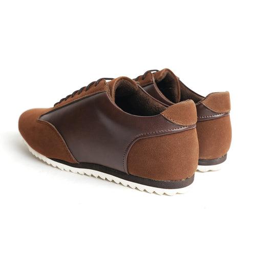 Monkstory Brown Dual-Tone Smart Sneakers