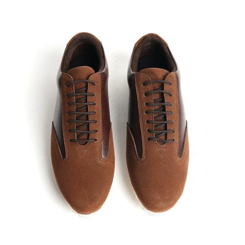 Monkstory Brown Dual-Tone Smart Sneakers