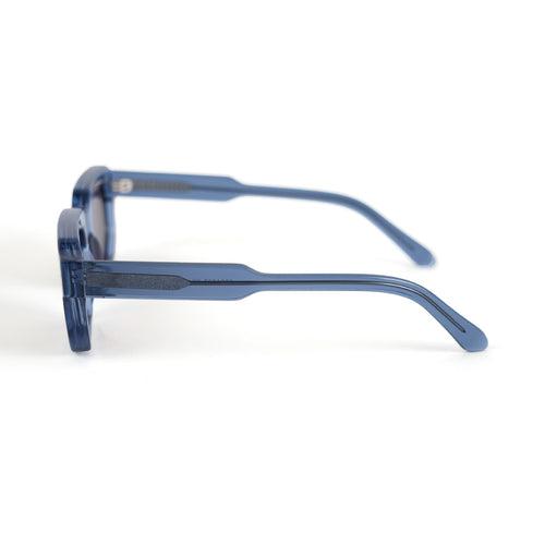 Monkstory Geometric Acetate Unisex Sunglasses - Transparent Blue