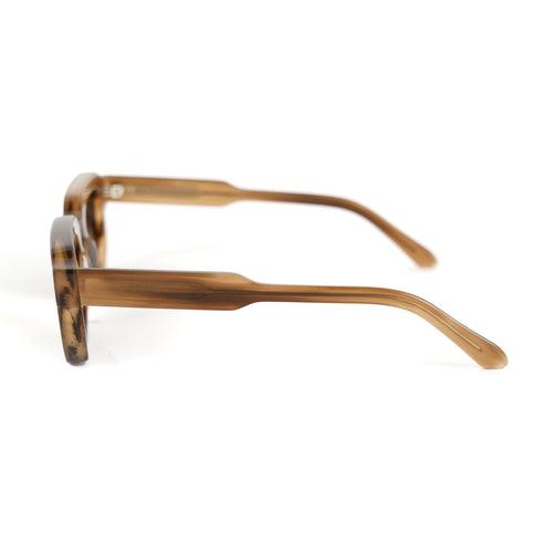 Monkstory Geometric Acetate Unisex Sunglasses - Marbleous Brown