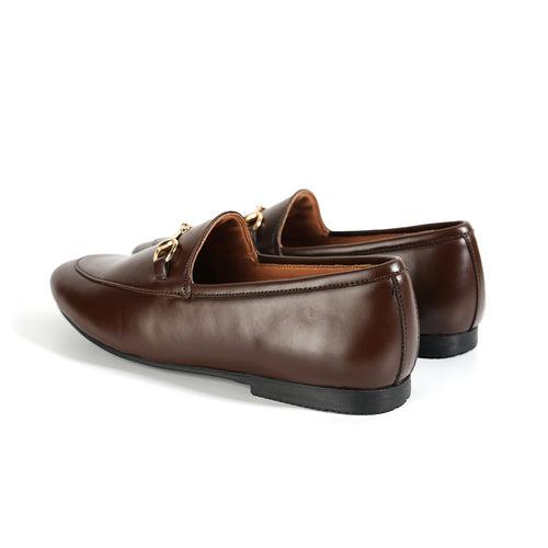 Monkstory Horsebit Flexi Business Slip-Ons - Brown