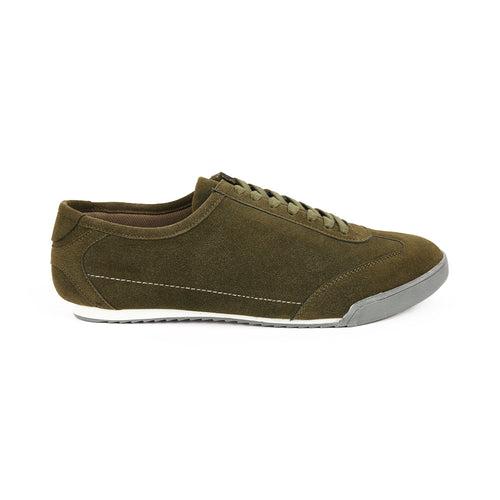 Monkstory Sleek Suede Sneakers  - Green