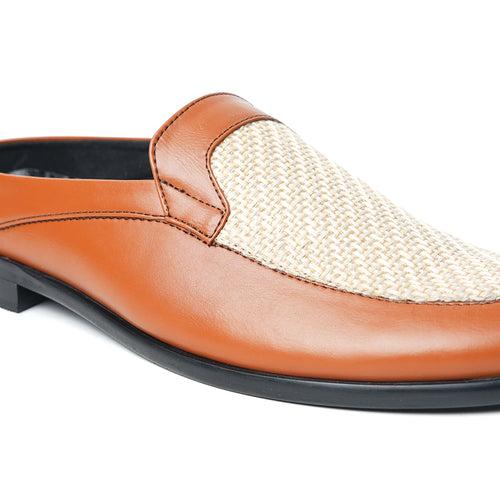 Monkstory Half Mule Shoes - Tan/Beige