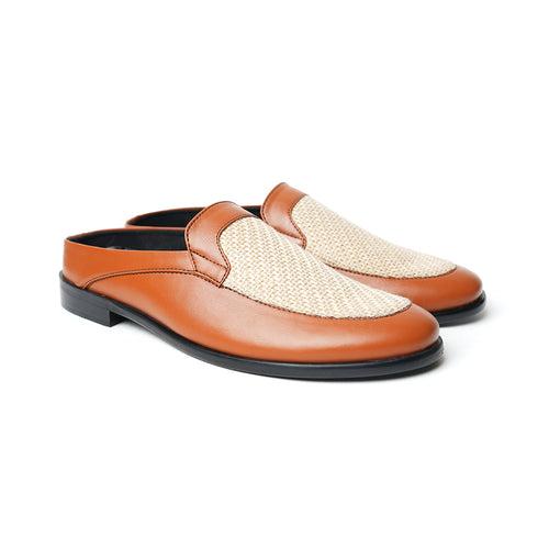 Monkstory Half Mule Shoes - Tan/Beige