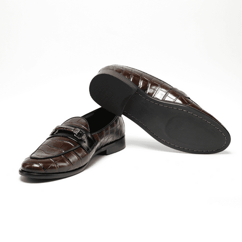 Magnificos Classic Horsebit Slip Ons - Brown