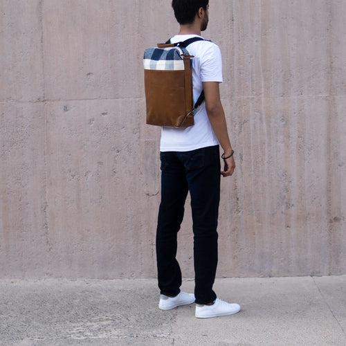 Forth Goods Latitude Leather Backpack - Brown