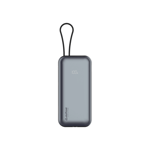 Miles 10000mAH Powerbank with built-in Type-C and Lightning cable