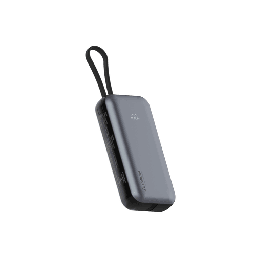 Miles 10000mAH Powerbank with built-in Type-C and Lightning cable