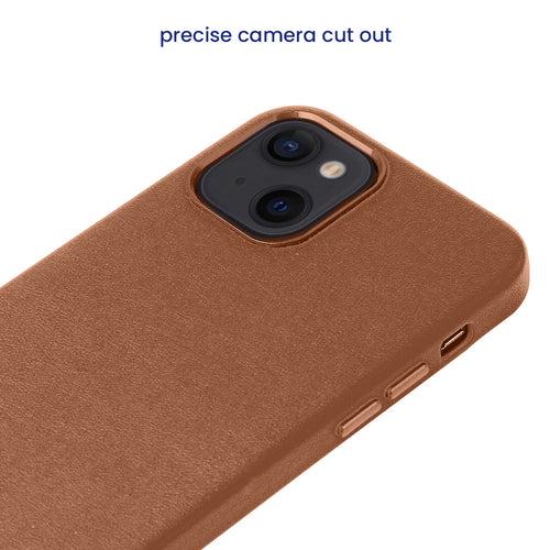 Premier Mag Safe Leather Back Case for iPhone 14