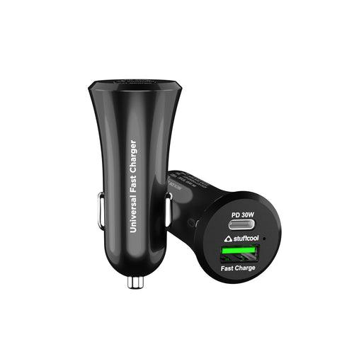 Dual Port Car Charger Ultimus 70W with Type C 30W PPS PD Port for iPhone/Samsung/Pixels/Macbook Air M1,M2 and 40W Universal Fast Charger for Oppo, Vivo, OnePlus, Honor