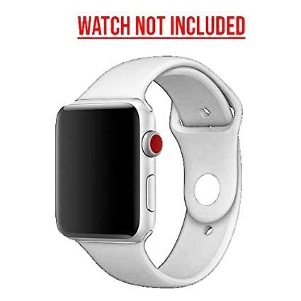 Silicon Watch Band Compatible with All Apple Watch Series 42-44mm ( More Color Options available)