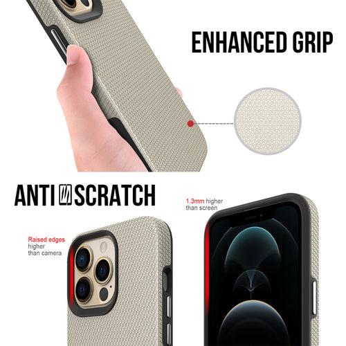 Spike Tough & Solid Dual Layer Hard Back Cover Case for Apple iPhone 13 Pro