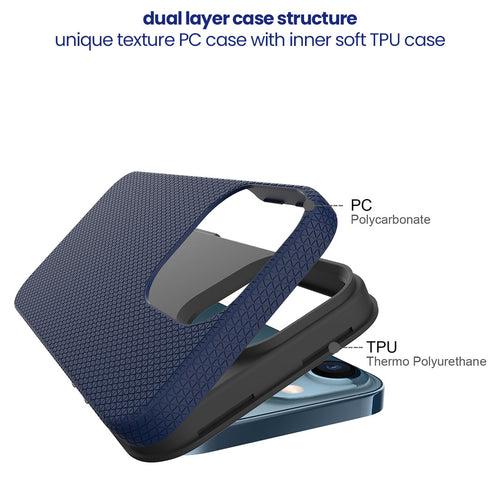 Spike Tough & Solid Dual Layer Hard Back Cover Case for Apple iPhone 13 Pro