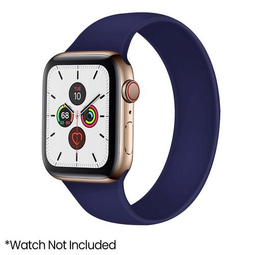 Silicon Solo Loop Compatible With Apple iWatch Band For Series 6/5/4/3/21 42-44mm