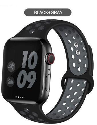 Silicon Sports Watch Band Compatible with All Apple Watch Series 42-44mm ( More Color Options available)