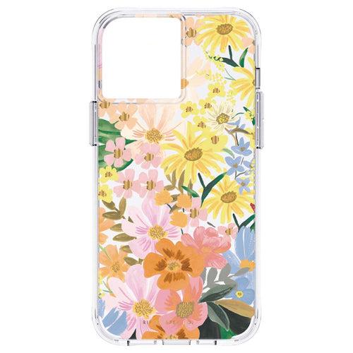 Rifle Paper Co. Clear Hard Case with Antimicrobial Protection for iPhone 13