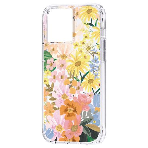 Rifle Paper Co. Clear Hard Case with Antimicrobial Protection for iPhone 13