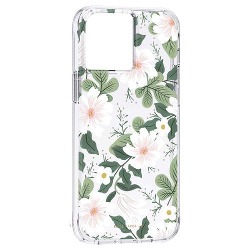 Rifle Paper Co. Clear Hard Case with Antimicrobial Protection for iPhone 13