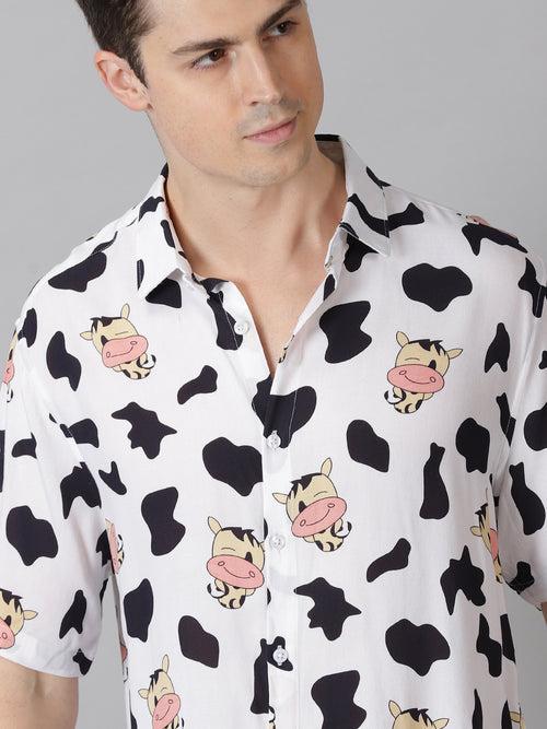 Moo-velous Half-Sleeve Casual Shirt