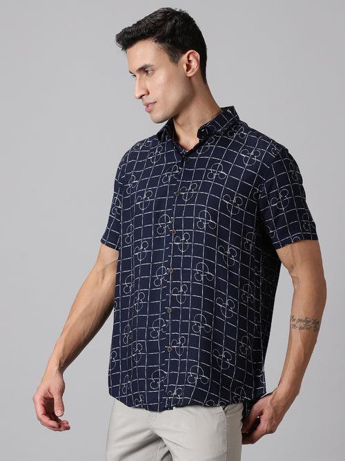 Nautical Mickey Half-Sleeve Casual Shirt