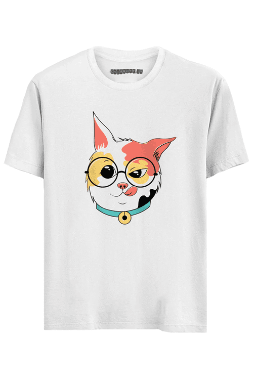 Crazy Kitty Half Sleeves T-Shirt