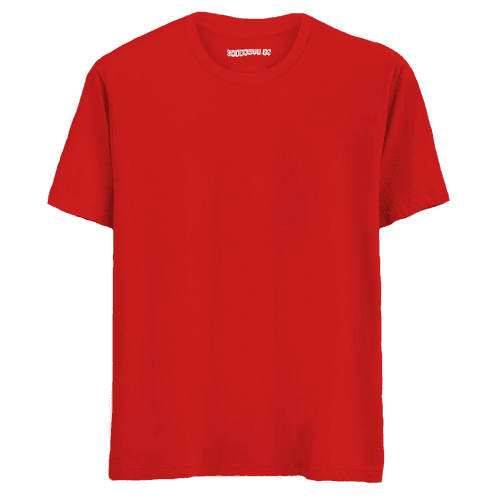 Solid Red Half Sleeves T-Shirt